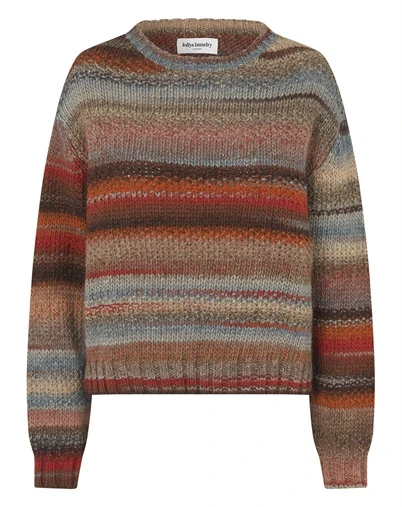 Lollys Laundry - FairhavenLL Strikpullover - Rust 